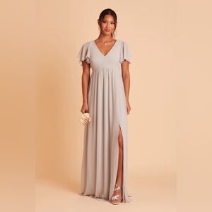NWT Birdy Grey Hannah Empire in Chiffon Dove Grey